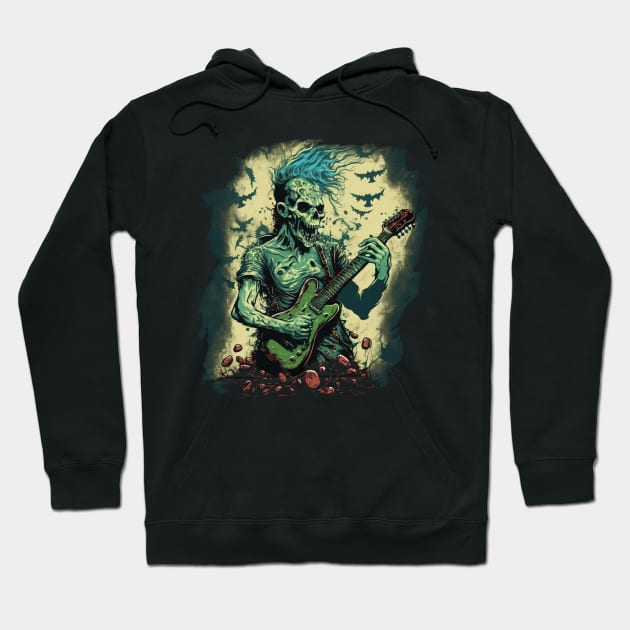 Zombie rock Hoodie by Trontee